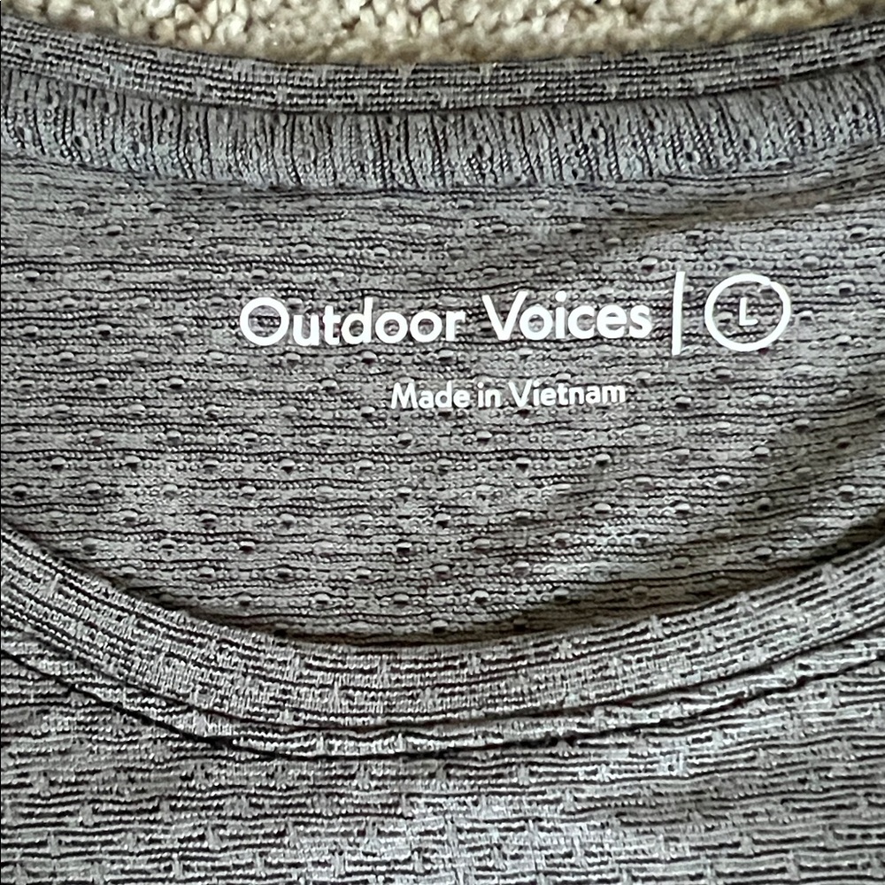 Outdoor Voices Charcoal Short Sleeve Tee View 2